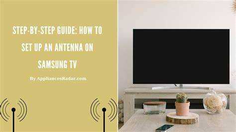 How to use antenna on samsung tv